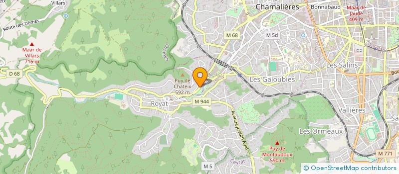 localisation de l'entreprise MARIN  ROYAT