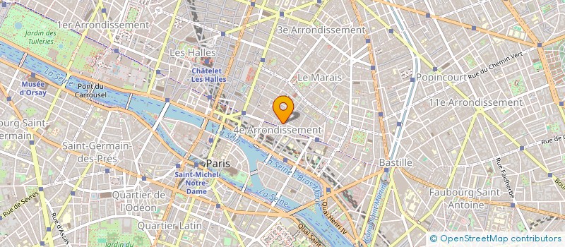 localisation de l'entreprise MARIN AMESEE COMMUNICATION  PARIS