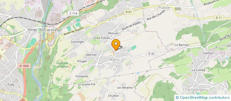 localisation de l'entreprise MARIN BIBLIO à MARIN