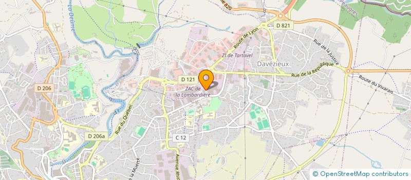 localisation de l'entreprise MARIN DEVELOPPEMENT à DAVEZIEUX