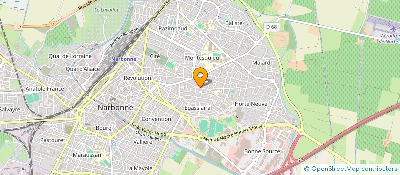 localisation de l'entreprise MARIN DISTRIBUTION à NARBONNE