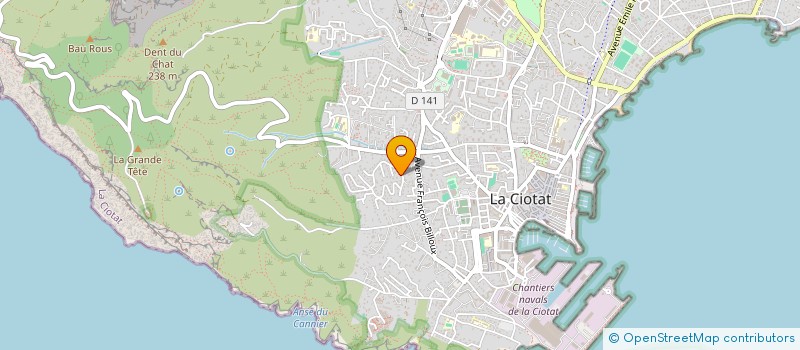 localisation de l'entreprise MARIN.E  LA CIOTAT