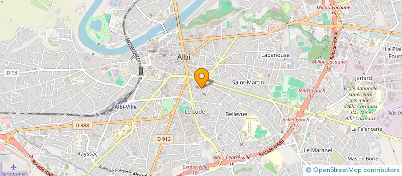 localisation de l'entreprise MARIN ET PASCAL à ALBI