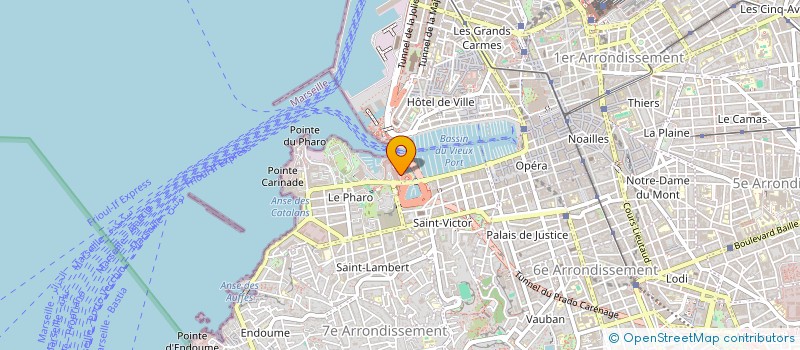 localisation de l'entreprise MARIN MARINE à MARSEILLE 7EME