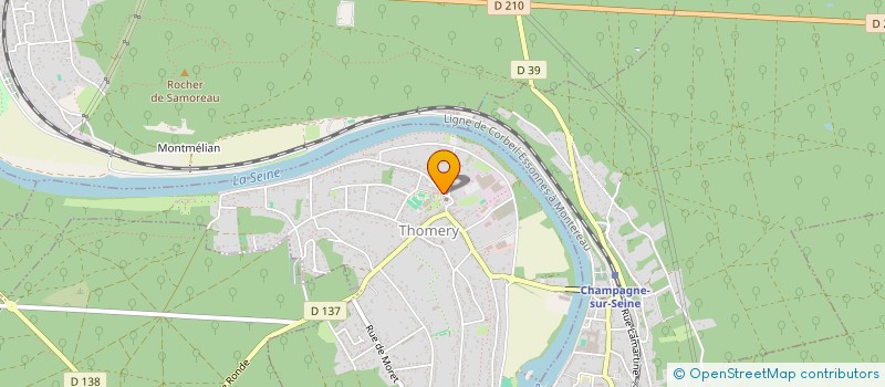 localisation de l'entreprise MARIN NAUTIQUE LOCATIONS VENTES  THOMERY