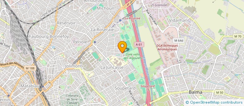 localisation de l'entreprise MARIN RIVIERE à TOULOUSE