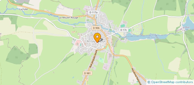 localisation de l'entreprise MARIN SEBBAGH à ARNAY-LE-DUC