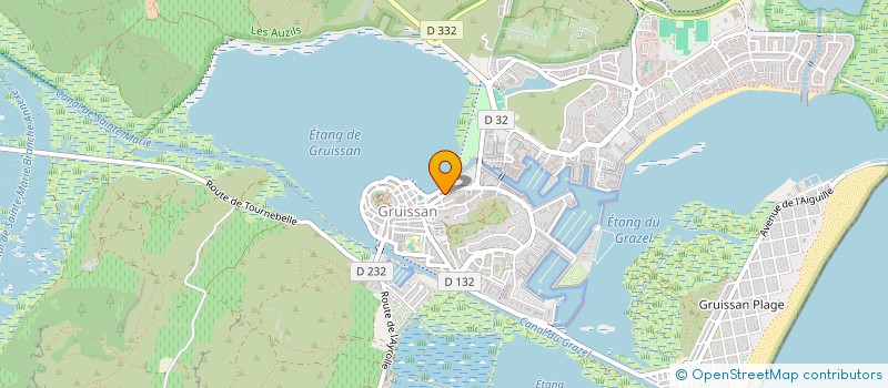 localisation de l'entreprise MARIN. T  GRUISSAN