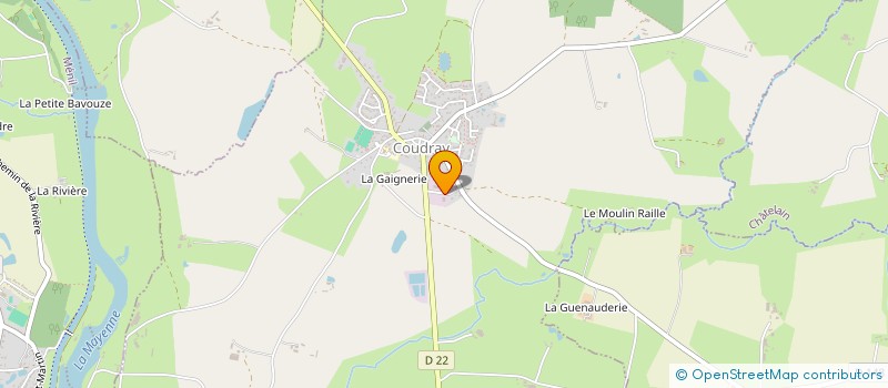 localisation de l'entreprise MARIN THOMAS à COUDRAY