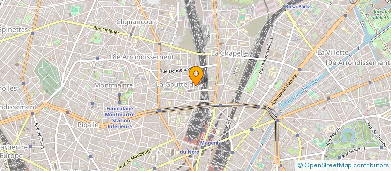 localisation de l'entreprise MARINA à PARIS