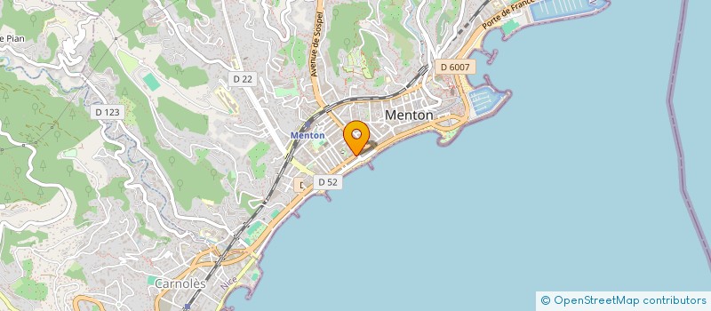 localisation de l'entreprise MARINA à MENTON