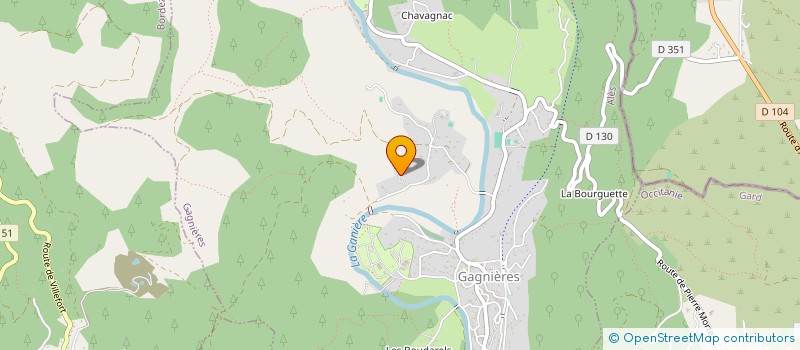 localisation de l'entreprise MARINA  BESSEGES