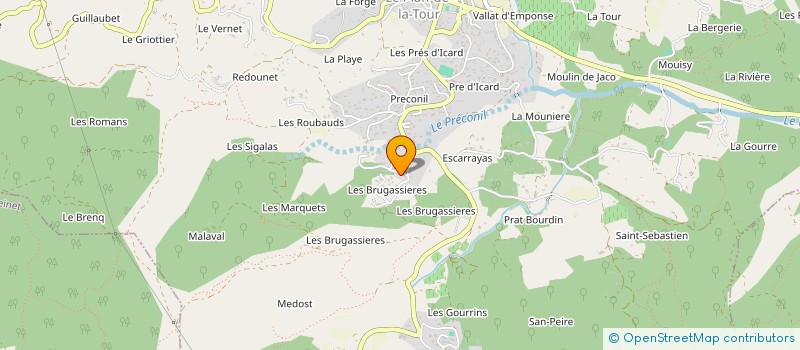 localisation de l'entreprise MARINA à LE PLAN-DE-LA-TOUR
