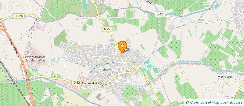localisation de l'entreprise MARINA  SALEILLES