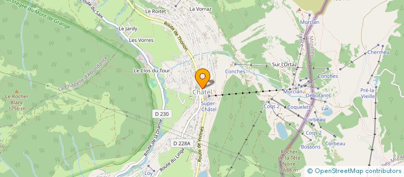 localisation de l'entreprise MARINA à CHATEL