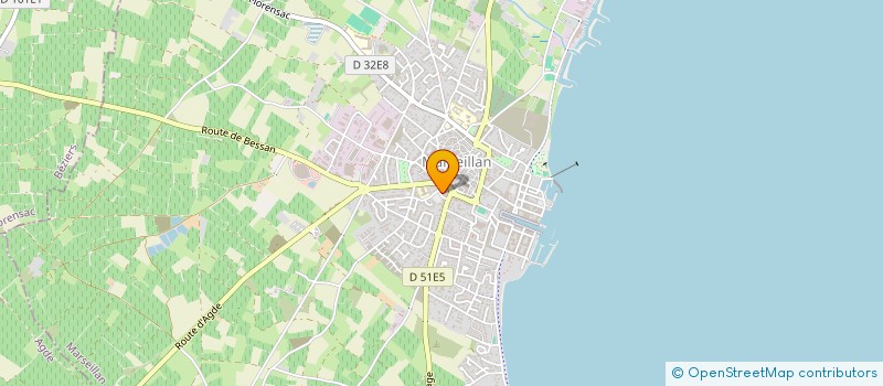 localisation de l'entreprise MARINA BAY à MARSEILLAN