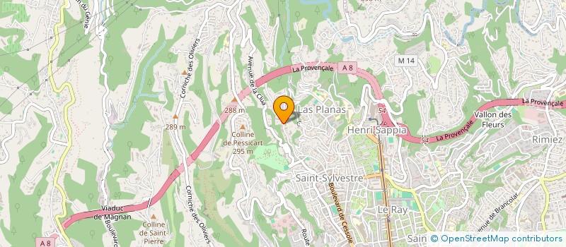 localisation de l'entreprise MARINA BDA  NICE