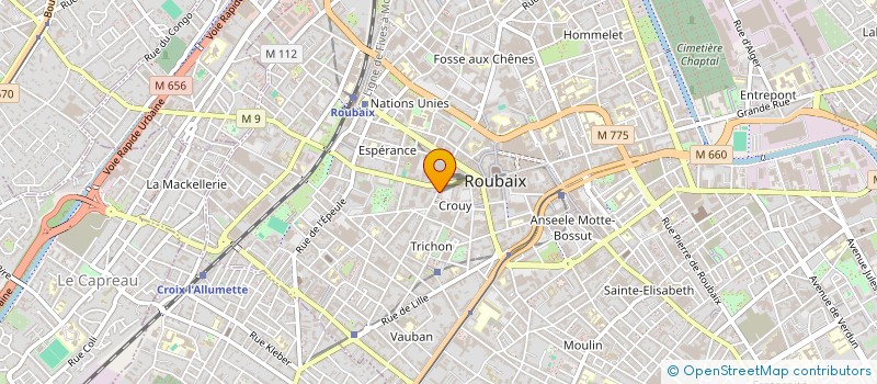 localisation de l'entreprise MARINA COIFFURE  ROUBAIX