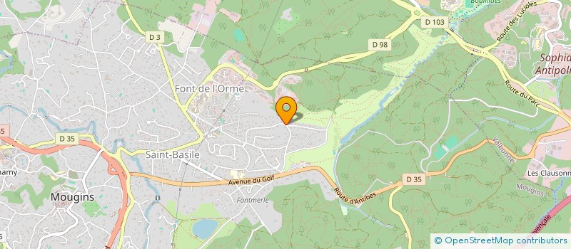 localisation de l'entreprise MARINA CROISETTE à MOUGINS