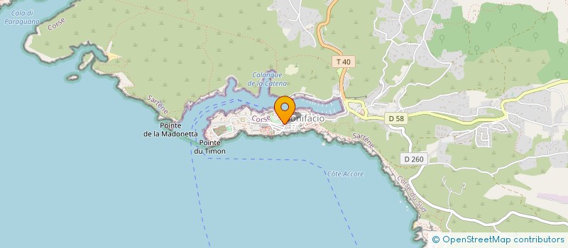 localisation de l'entreprise MARINA CROISIERES à BONIFACIO