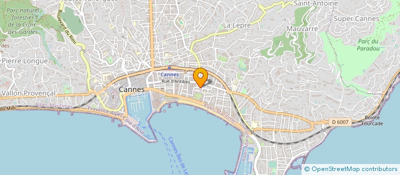 localisation de l'entreprise MARINA DE FRANCE à CANNES