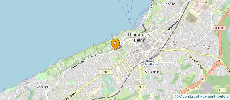 localisation de l'entreprise MARINA GUILLEUX ET SEBASTIEN SERREMOUNE NOTAIRES ASSOCIES à THONON-LES-BAINS