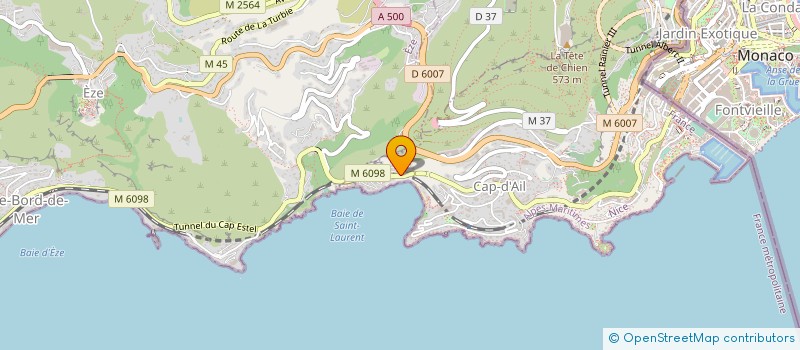 localisation de l'entreprise MARINA I à CAP D'AIL