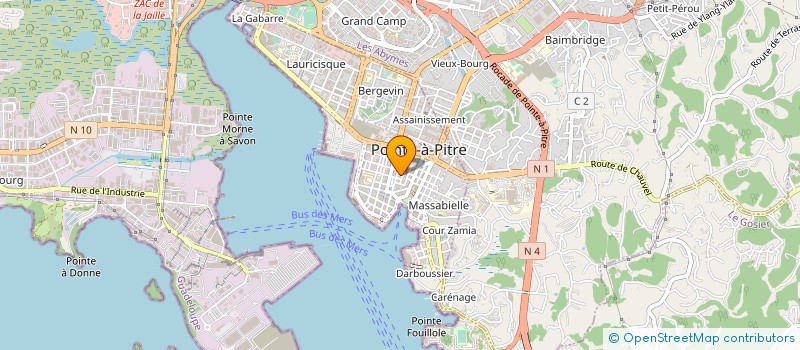 localisation de l'entreprise MARINA INFORMATIQUE SERVICE à POINTE-A-PITRE