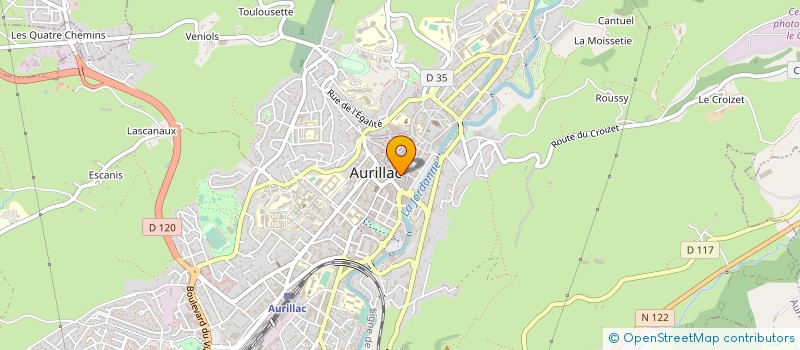 localisation de l'entreprise MARINA L BOUTIQUE à AURILLAC