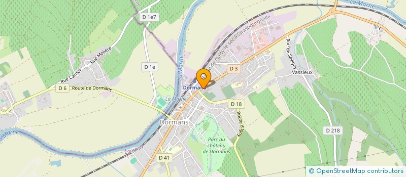 localisation de l'entreprise MARINA PIERQUIN  DORMANS