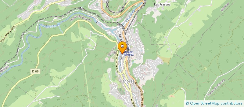 localisation de l'entreprise MARINA PRESSING à HAUTS DE BIENNE