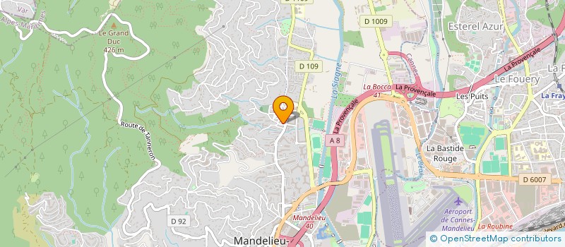 localisation de l'entreprise MARINA SPORTS à MANDELIEU LA NAPOULE