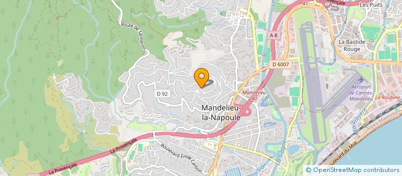 localisation de l'entreprise MARINAL à MANDELIEU-LA-NAPOULE