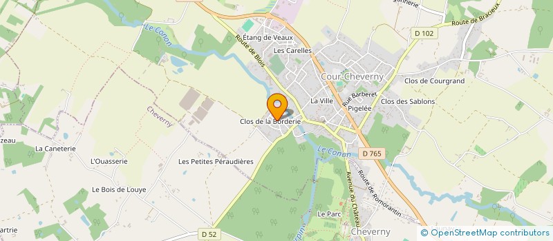 localisation de l'entreprise MARINALEX  COUR-CHEVERNY