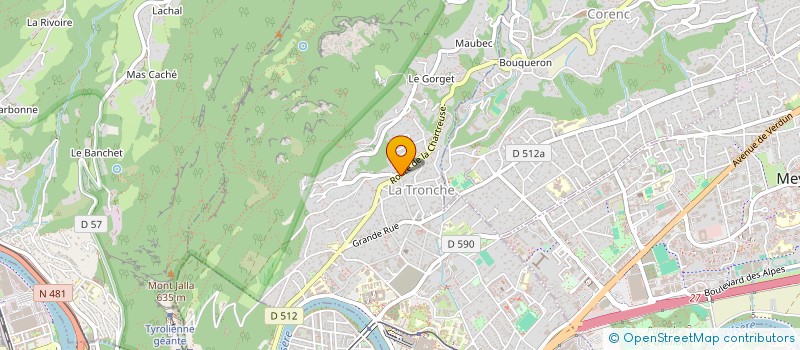 localisation de l'entreprise MARINALLISON  LA TRONCHE