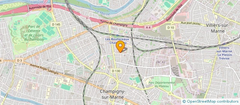 localisation de l'entreprise MARINARU à CHAMPIGNY-SUR-MARNE