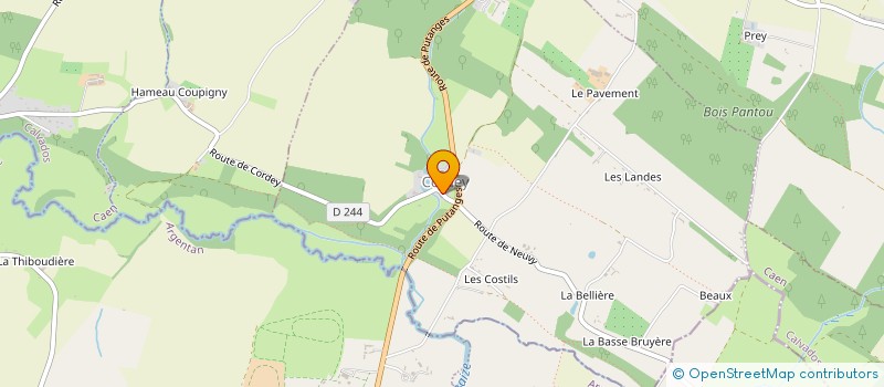 localisation de l'entreprise MARINAUD  CORDEY