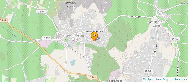 localisation de l'entreprise MARINAVANGELUWE  VERS-PONT-DU-GARD