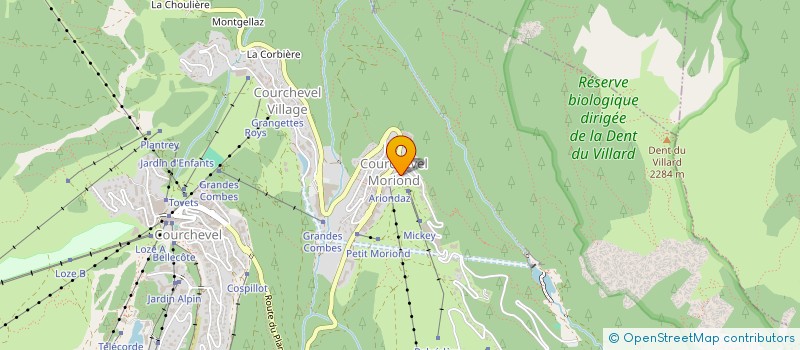 localisation de l'entreprise MARINE 1850 SNC  COURCHEVEL