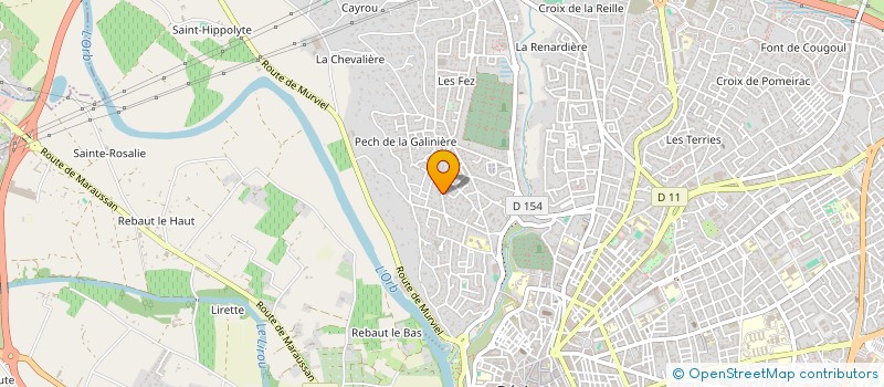 localisation de l'entreprise MARINE  BEZIERS