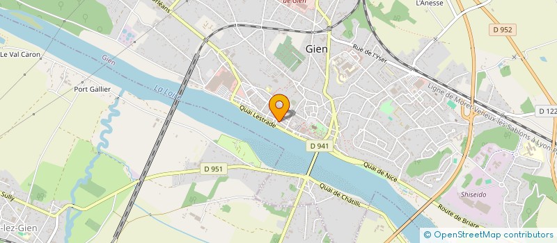 localisation de l'entreprise MARINE à GIEN