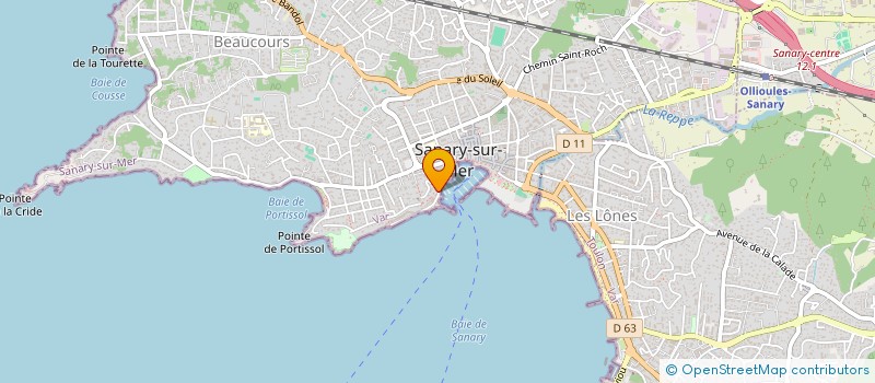 localisation de l'entreprise MARINE à SANARY-SUR-MER