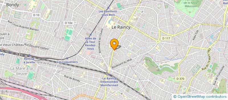 localisation de l'entreprise MARINE à LE RAINCY