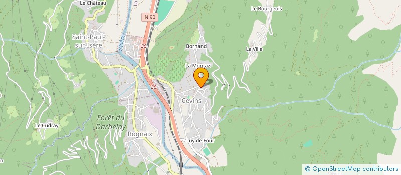 localisation de l'entreprise MARINE  CEVINS