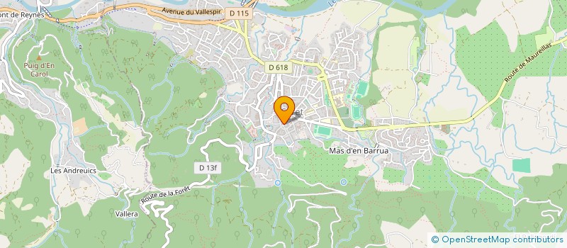 localisation de l'entreprise MARINE à CERET