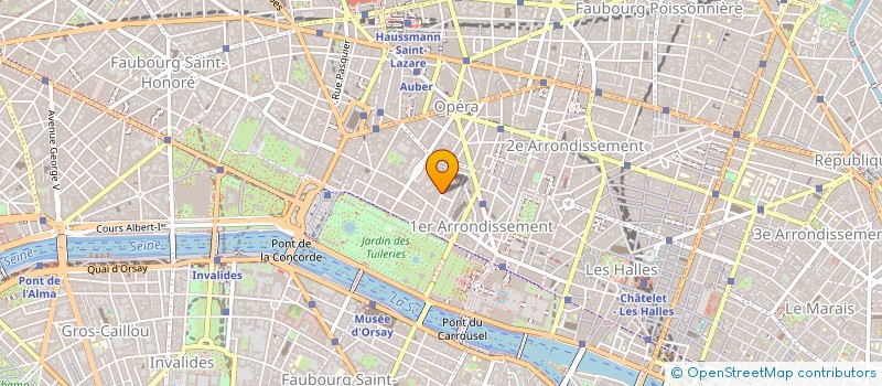 localisation de l'entreprise MARINE à PARIS