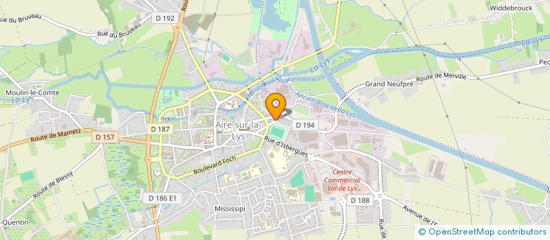 localisation de l'entreprise MARINE  AIRE-SUR-LA-LYS