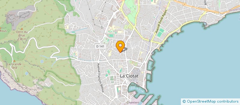 localisation de l'entreprise MARINE  LA CIOTAT