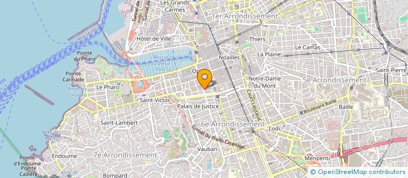 localisation de l'entreprise MARINE à MARSEILLE