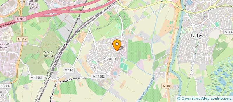 localisation de l'entreprise MARINE à LATTES